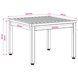 Coffee Table Natural and Black 50 x 48.5 x 36 cm - Extra Image