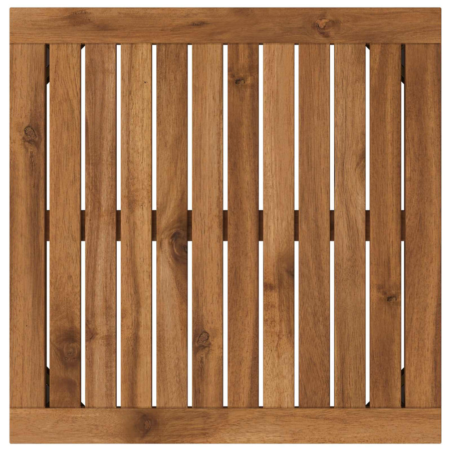 Coffee Table NAARDEN Natural and Black 49 x 48.5 x 36 cm