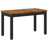 Coffee Table Natural and Black 60.5 x 30 x 36 cm - Front View