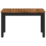 Coffee Table Natural and Black 60.5 x 30 x 36 cm