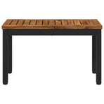 Coffee Table NAARDEN Natural and Black 60.5 x 30 x 36 cm