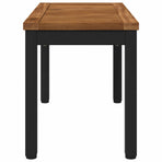 Coffee Table NAARDEN Natural and Black 60.5 x 30 x 36 cm