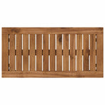 Coffee Table NAARDEN Natural and Black 60.5 x 30 x 36 cm