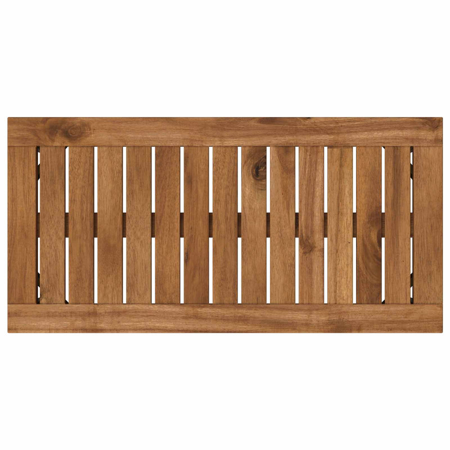 Coffee Table NAARDEN Natural and Black 60.5 x 30 x 36 cm