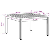 Coffee Table Natural and Black 60 x 60.5 x 36 cm - Extra Image