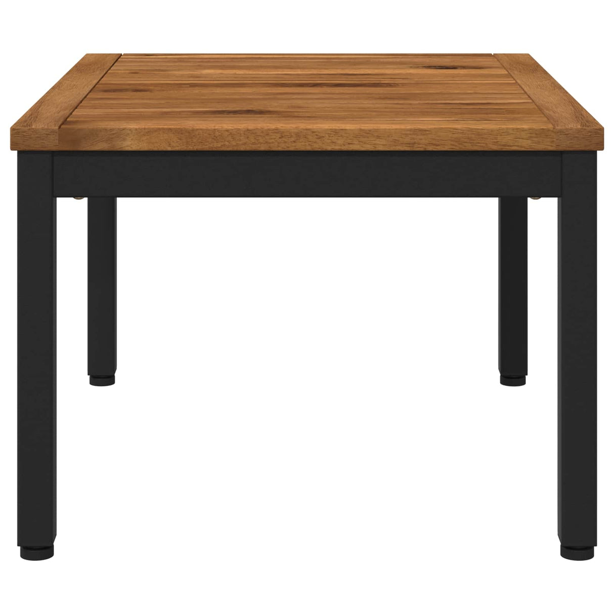 Coffee Table Natural and Black 50 x 60.5 x 36 cm