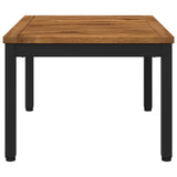 Coffee Table Natural and Black 50 x 60.5 x 36 cm
