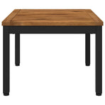 Coffee Table NAARDEN Natural and Black 49 x 60.5 x 36 cm
