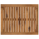 Coffee Table Natural and Black 50 x 60.5 x 36 cm