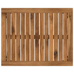 Coffee Table NAARDEN Natural and Black 49 x 60.5 x 36 cm