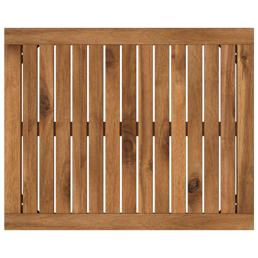 Coffee Table NAARDEN Natural and Black 49 x 60.5 x 36 cm