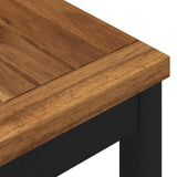 Coffee Table Natural and Black 50 x 68.5 x 36 cm - Close-Up Angle
