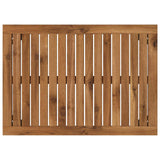 Coffee Table Natural and Black 50 x 68.5 x 36 cm - Rear View
