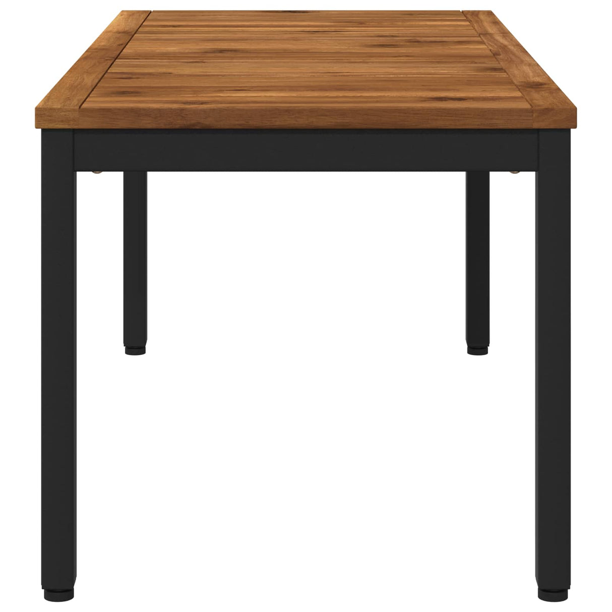 Coffee Table Natural and Black 50 x 100.5 x 45 cm