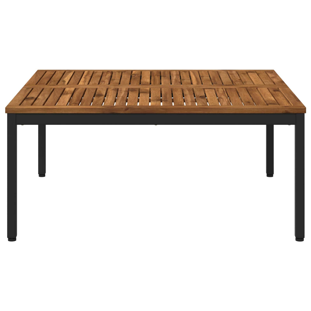 Coffee Table Natural and Black 100 x 100.5 x 45 cm