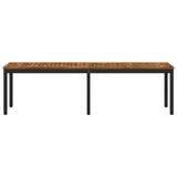 Garden Bench 161 x 35 x 45 cm Solid Acacia Wood Rectangular