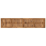 Garden Bench 161 x 35 x 45 cm Solid Acacia Wood Rectangular - Top-Down View