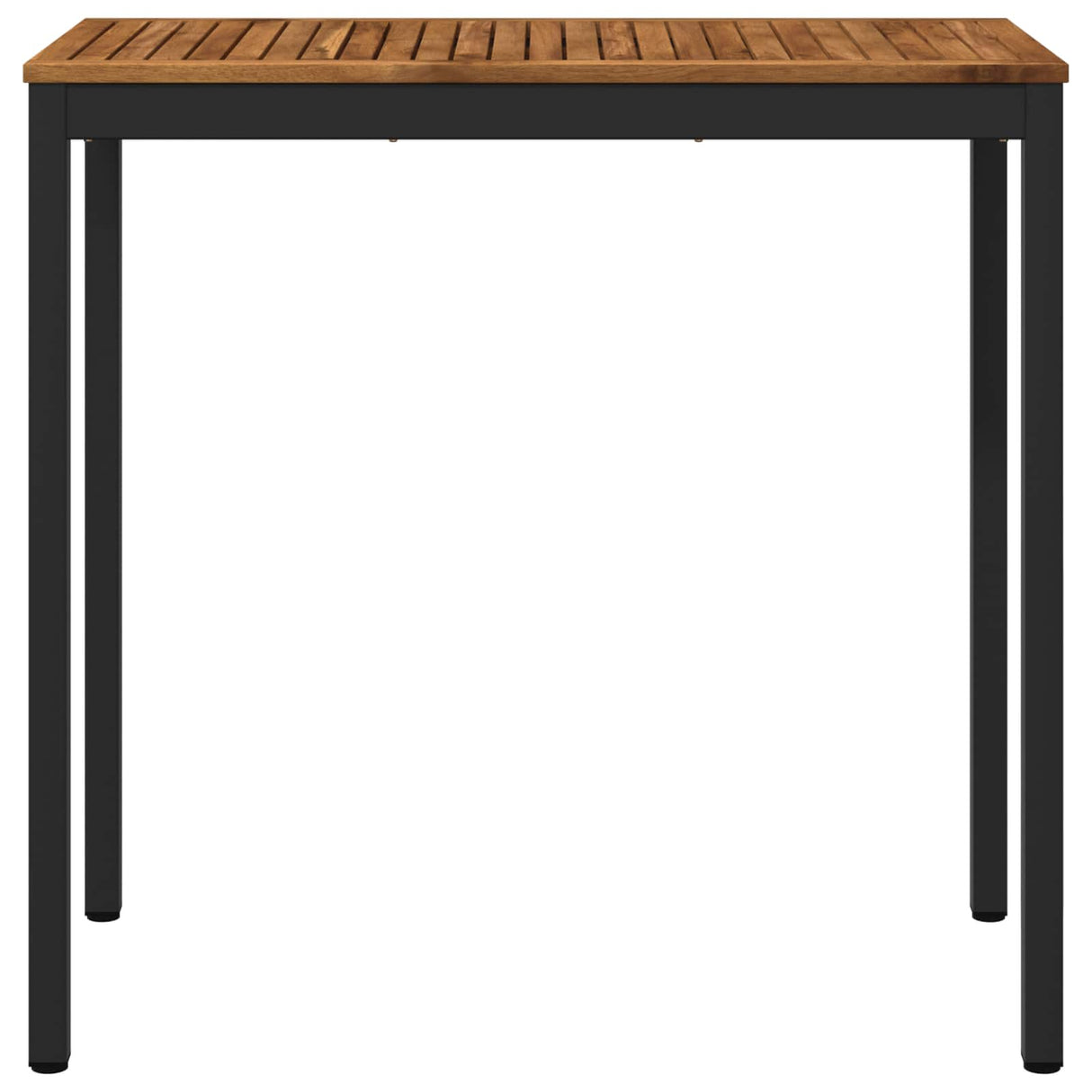 Garden Bar Table Natural and Black 108.5 x 55 x 105 cm