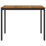 Garden Bar Table Natural and Black 141 x 80.5 x 105 cm