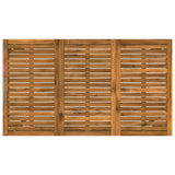 Garden Bar Table Natural and Black 141 x 80.5 x 105 cm