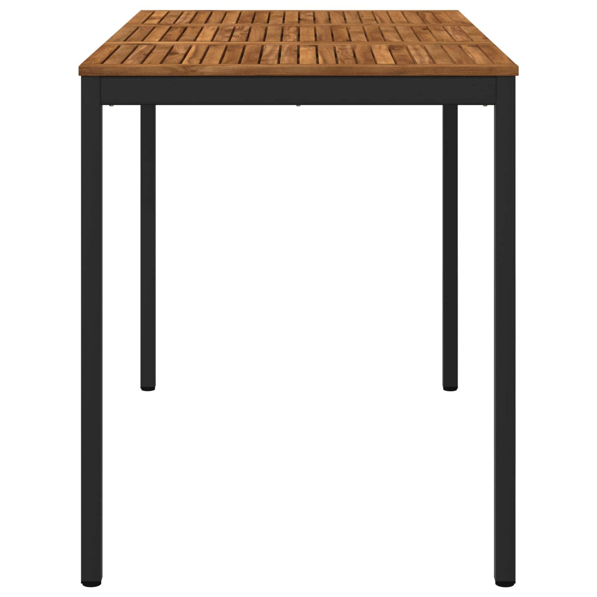 Garden Bar Table Natural and Black 147 x 88.5 x 105 cm