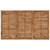 Garden Bar Table Natural and Black 147 x 88.5 x 105 cm