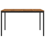 Garden Bar Table Natural and Black 180 x 88.5 x 105 cm
