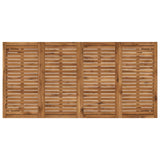 Garden Bar Table Natural and Black 180 x 88.5 x 105 cm - 45-Degree Angle