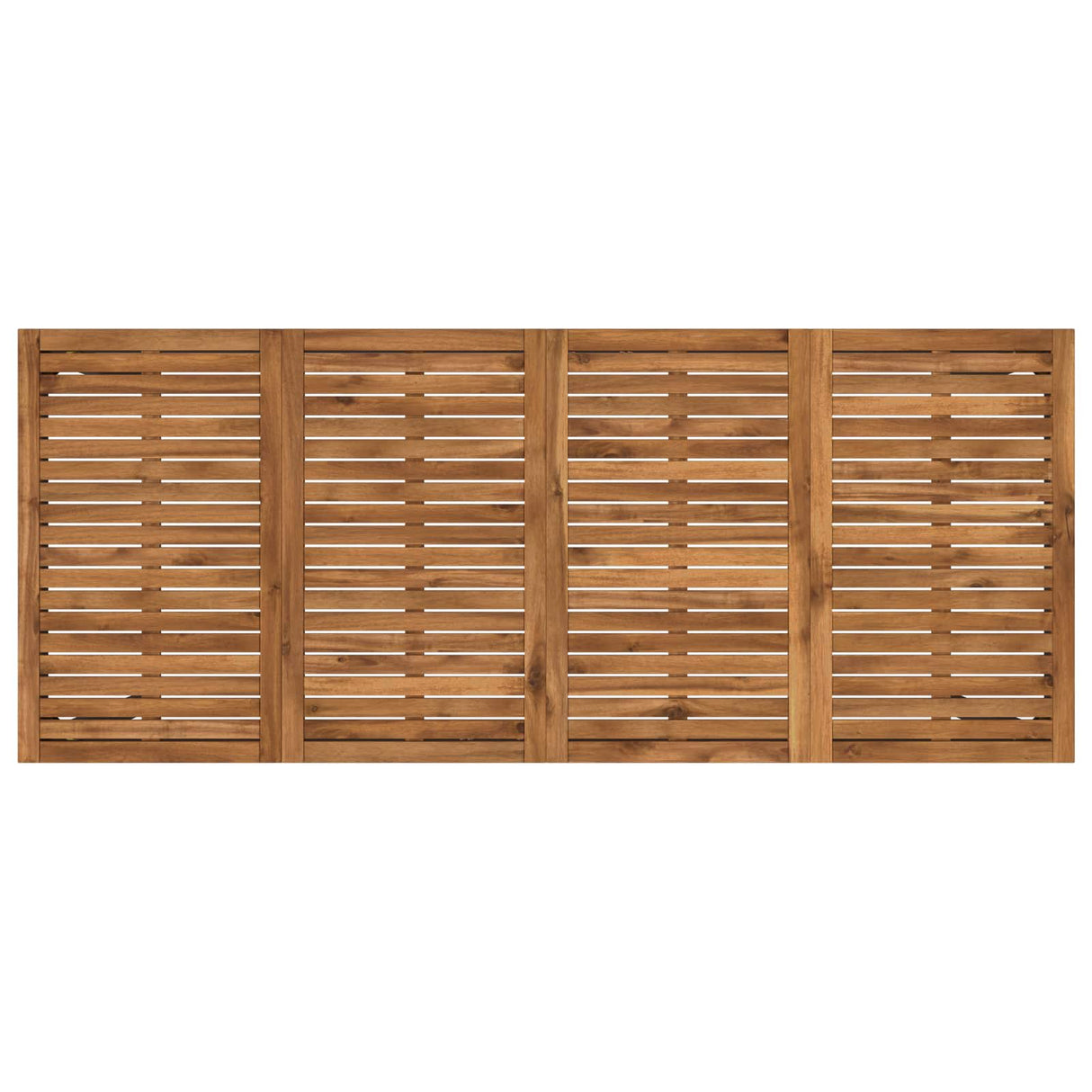 Garden Bar Table Natural and Black 196 x 80.5 x 105 cm