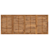 Garden Bar Table Natural and Black 196 x 80.5 x 105 cm - 45-Degree Angle