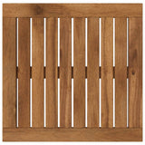 Table Top 40.5 x 40 x 2 cm Rectangular Solid Acacia Wood - Front View