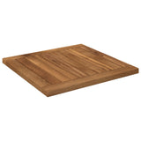 Table Top 40.5 x 40 x 2 cm Rectangular Solid Acacia Wood - Side View