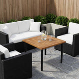 Table Top 48.5 x 49 x 2 cm Rectangular Solid Acacia Wood