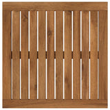 Table Top 48.5 x 49 x 2 cm Rectangular Solid Acacia Wood - Front View