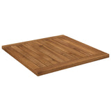Table Top 48.5 x 49 x 2 cm Rectangular Solid Acacia Wood - Side View