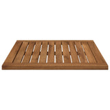 Table Top 48.5 x 49 x 2 cm Rectangular Solid Acacia Wood - Top-Down View