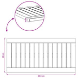 Table Top 60.5 x 30 x 2 cm Rectangular Solid Acacia Wood - Low Angle