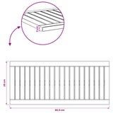Table Top 80.5 x 35 x 2 cm Rectangular Solid Acacia Wood - Low Angle