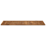 Table Top 108.5 x 35 x 2 cm Rectangular Solid Acacia Wood - Top-Down View