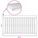 Table Top 68.5 x 40 x 2 cm Rectangular Solid Acacia Wood - Low Angle
