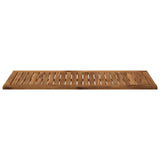 Table Top 100.5 x 40 x 2 cm Rectangular Solid Acacia Wood - Top-Down View