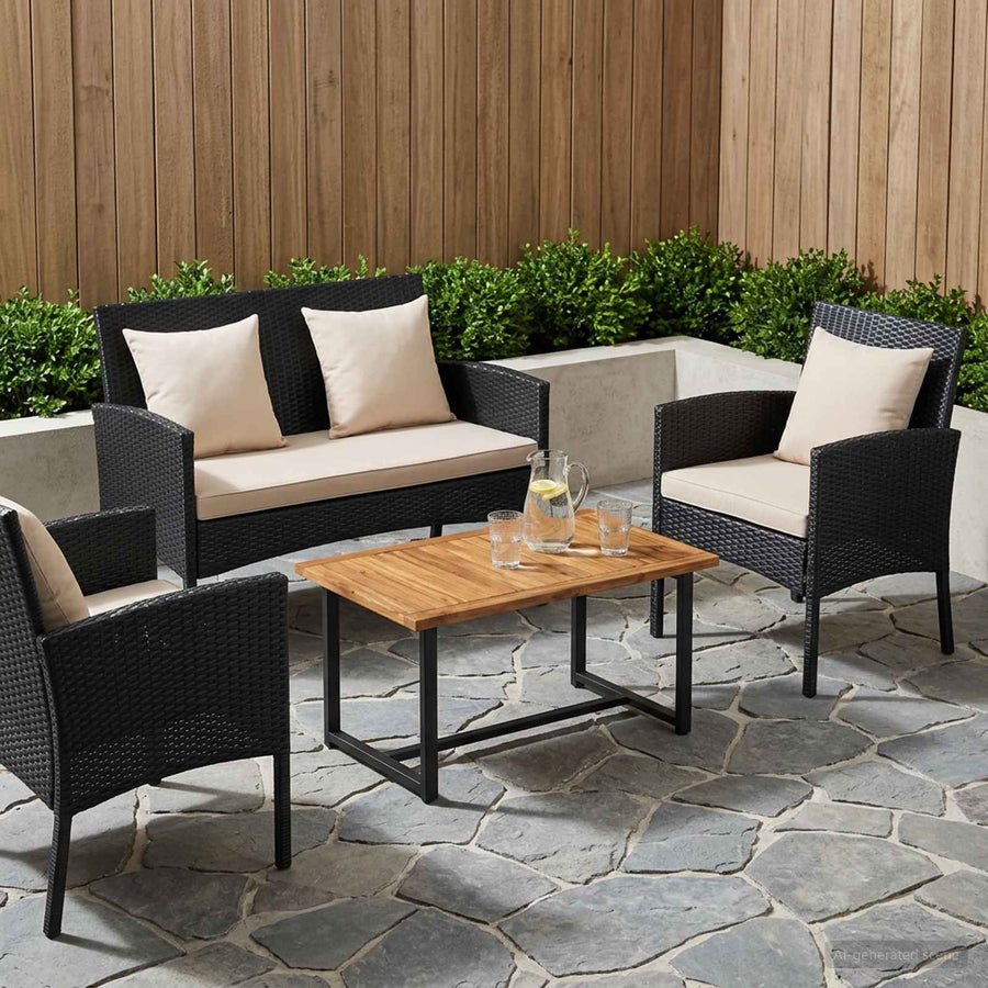 Table Top LAREN 80.5 x 47 x 2 cm Rectangular Solid Acacia Wood