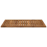 Table Top 80.5 x 47 x 2 cm Rectangular Solid Acacia Wood - Top-Down View