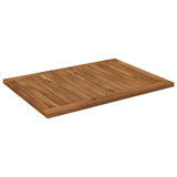 Table Top 68.5 x 49 x 2 cm Rectangular Solid Acacia Wood - Side View