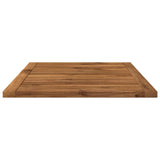 Table Top 68.5 x 49 x 2 cm Rectangular Solid Acacia Wood - 45-Degree Angle