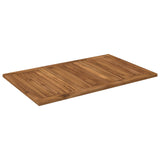 Table Top 88.5 x 55 x 2 cm Rectangular Solid Acacia Wood - Side View
