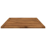 Table Top 88.5 x 55 x 2 cm Rectangular Solid Acacia Wood - 45-Degree Angle