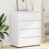 Storage Cabinets White 80 x 48 x 105 cm Engineered Wood - Rear View