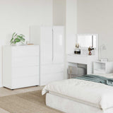 Storage Cabinets High Gloss White 80 x 48 x 105 cm