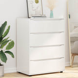 Storage Cabinets High Gloss White 80 x 48 x 105 cm - Rear View
